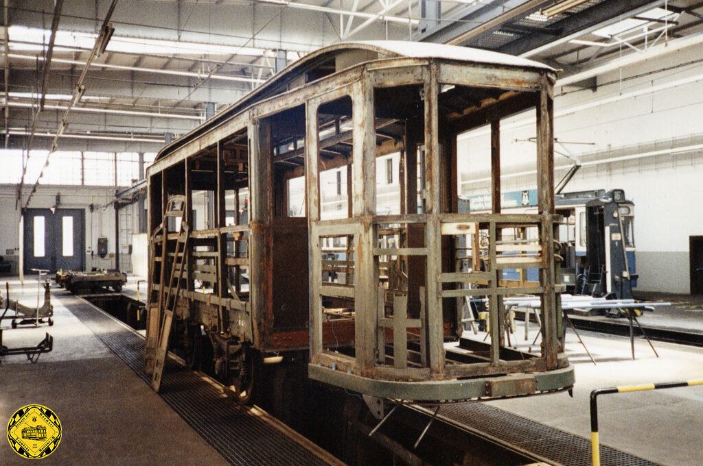 Der BW 1351 wurde Ende der 90er-Jahre im Bahnhof 3 von der FMTM-Werkstattgruppe restauriert. Allerdings kam der überstürzte Auszug aus diesem Gebäude wegen angeblicher Einsturzgefahr dazwischen und der Wagen verblieb leider als Skelett.