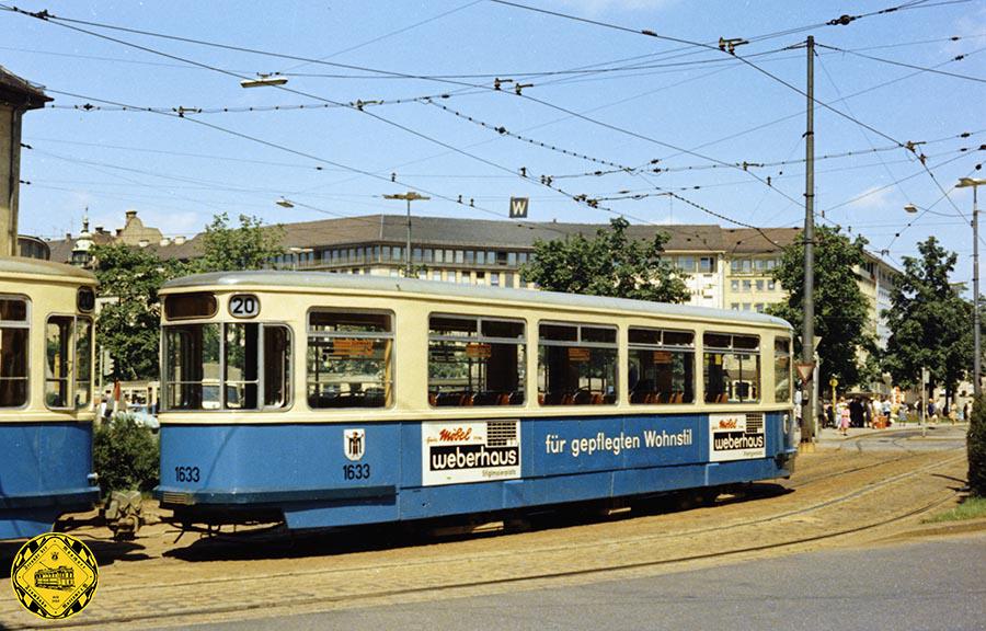 Die erste Großserie von Lenkdreiachs-Großraumwagen war dann die von 1953 bis 1955 beschaffte Serie m 3.64