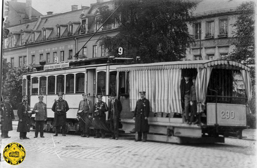 Aus den offenen Pferdebahn-wagen wurden zwischen 1896 und 1904 offene Beiwagen für den elektrischen Betrieb umgebaut. Vom zweiten Typ o 1.42 wurden 26 Wagen gebaut.