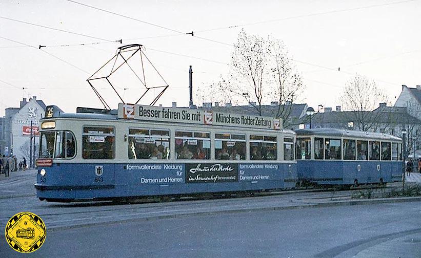 Die Mi-Züge verkehrten zunächst auf der Linie 17 und dann bis zum letzten Tag mit Schaffnerbetrieb am 30. Mai 1975 auf der Linie 29.