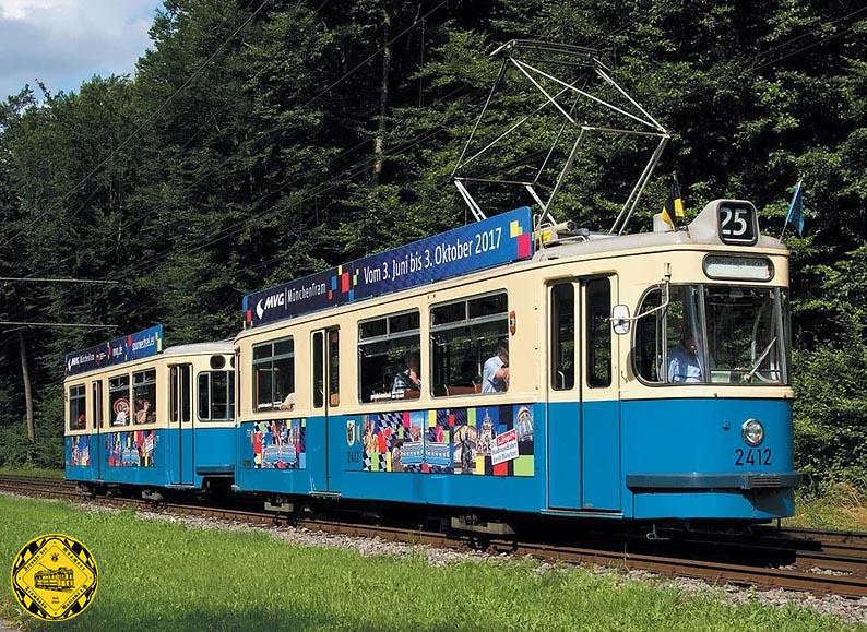 Der BW 3407 ist vielen Münchner bekannt als Beiwagen an der München-Tram oder Christkindltram. 2023 wird die HU abgeschlossen sein und dann ist er wieder Stammgast auf den Gleisen der MVG.
