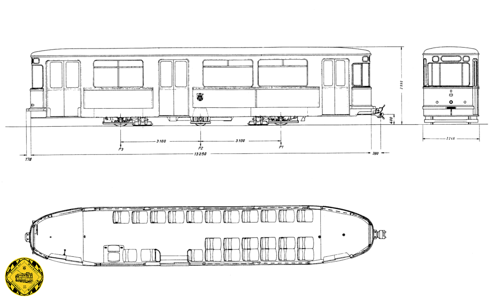 Schon 1957 bis 1959 wurde die nächste Großserie Dreiachs-Großraumwagen als m 4.65 beschafft. Sie waren äußerlich von ihren m 3.64 Vorgänger kaum zu unterscheiden.