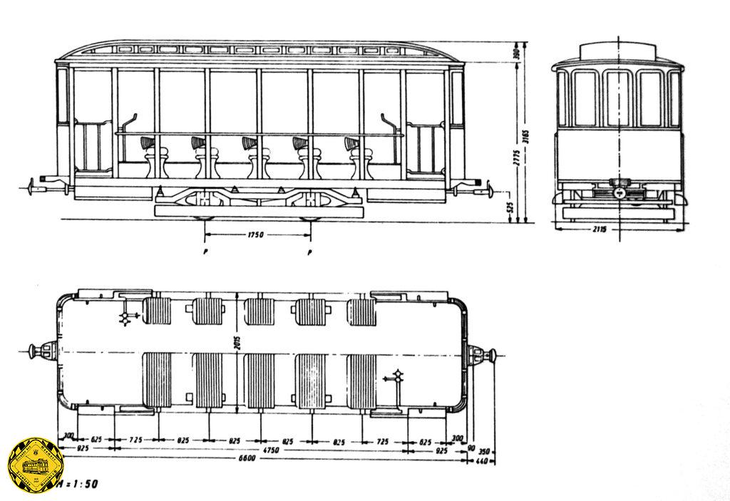 Die 1897 beschafften offene Beiwagen für den elektrischen Betrieb wurden in München als Amerikaner bezeichnet. Anfänglich hatten sie, wie ein Bild des 355 zeigt, noch seitliche Laufbretter, die aber 1902 entfernt wurden.
