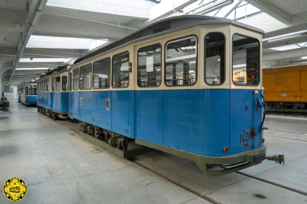Der BW 1401 ist Stammgast im MVG-Museum und ist entweder als Beiwagen des TW 490 oder des TW 670 aufgestellt. Er ist fahrfähig und bräuchte eine HU-Auffrischung, um wieder im Betrieb der MVG fahren zu können. 2021 wurden an dem Wagen die Unterfahrschutz-Bretter erneuert und restauriert von der Werkstattgruppe.