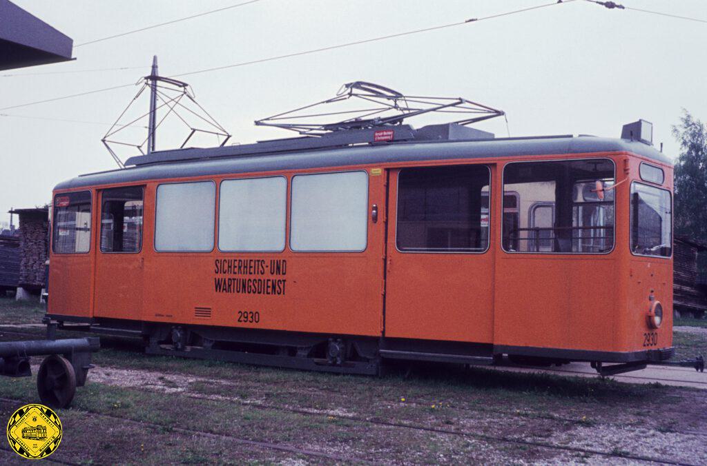 Eines der wenigen Bilder des Salzwagens mit Scherenstromabnehmer.