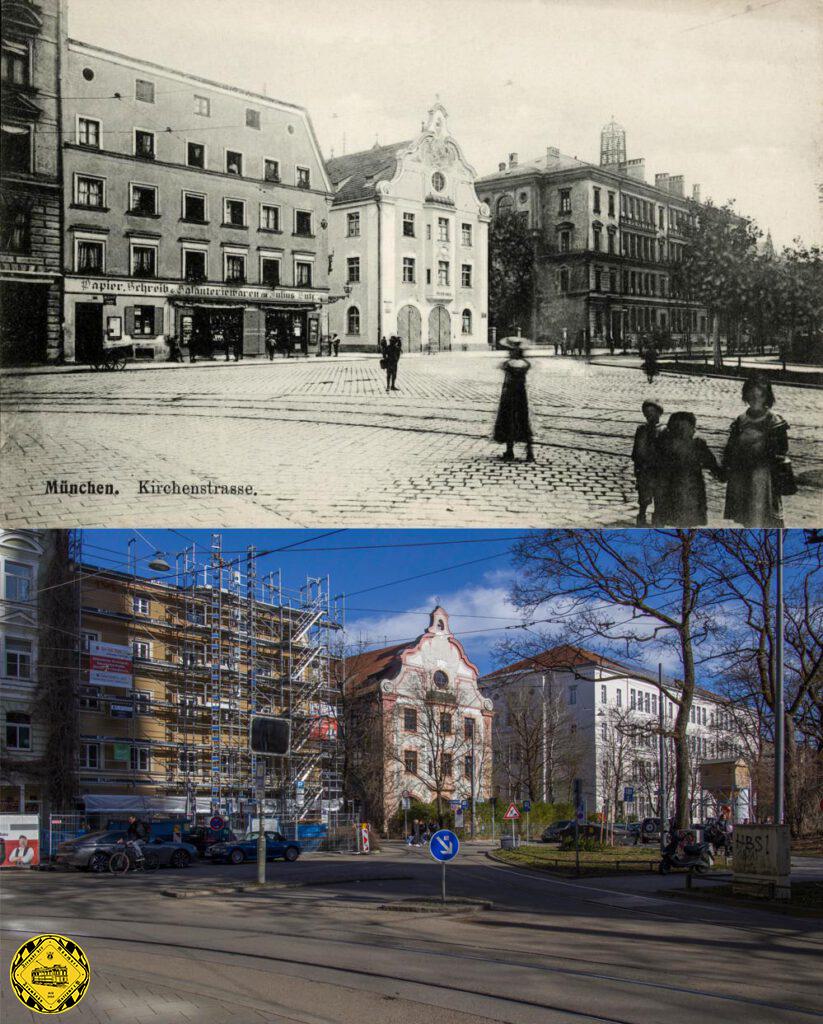Auf der Rückseite des Depots an der Äusseren Wienerstraße nach Süden entstand auf dem durch die Stadt aufgekauften Gelände eine neu städtische Bebauung: ein Städtisches Wannen- und Brausebad und ein integriertes Feuerhaus an der Kirchstrasse in München-Haidhausen "erbaut von Professor Carl Hocheder daselbst 1899".