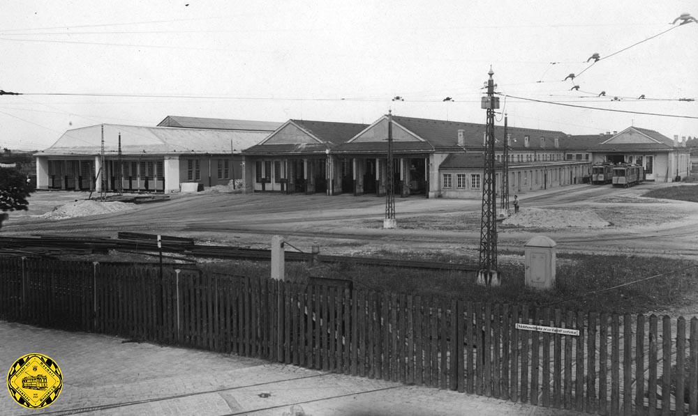 Der Betriebshof  7  kurz vor dem Bahnhof Giesing in der Schlierseestraße Nr. 43 – 45 ging am 20.8.1913 in Betrieb und bestand bis zum 27.5.1972.