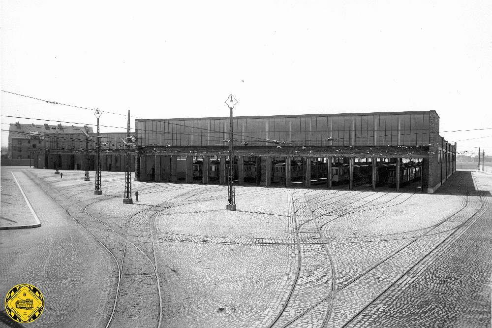 Bilder aus dem Jahr 1935 des Bahnhof 3 an der Westendstraße.