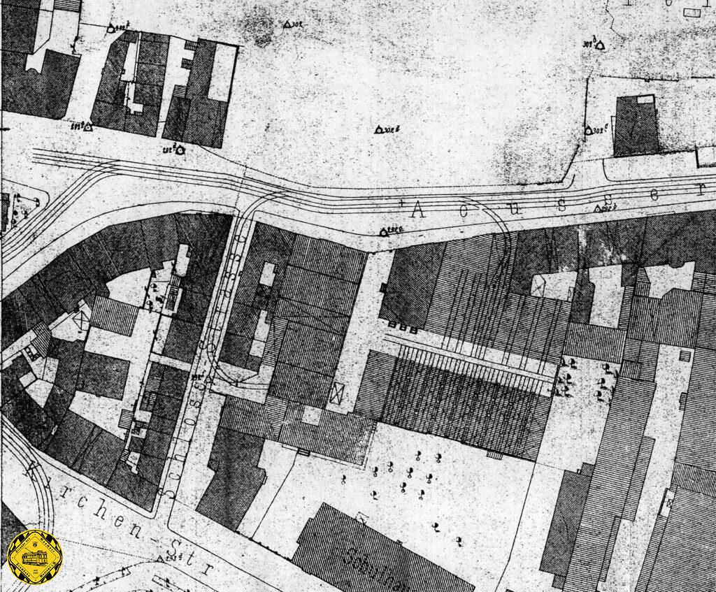 Am 2.9.1907 ist mit der Eröffnung der Strecke Richtung Steinhausen über die Einsteinstraße (Äußere-Wiener-Str.) zwischen Max-Weber-Platz und Grillparzerstraße mit einer Länge von 731 m der vorläufige Maximalausbau des Max-Weber-Platz erreicht.