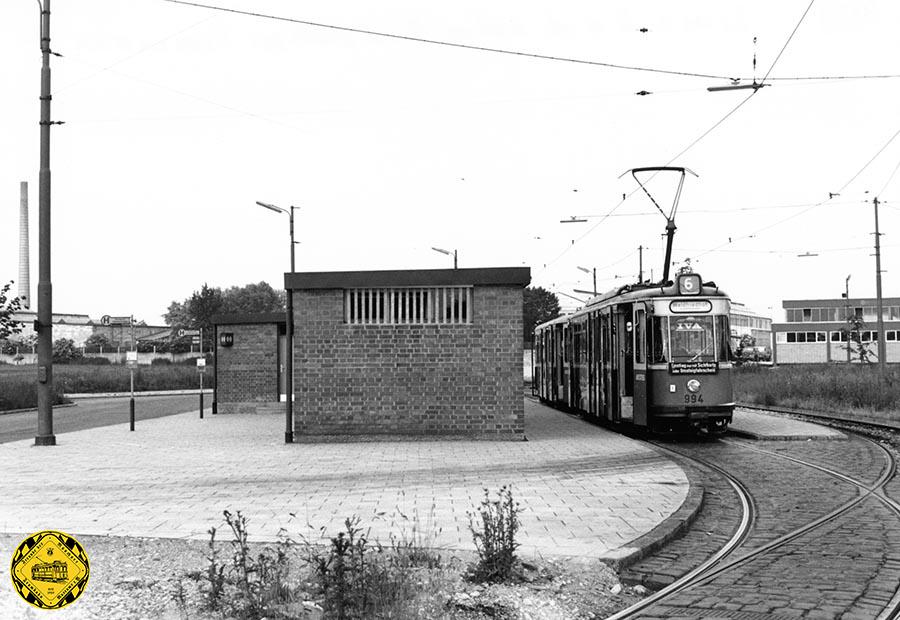 Die Linie 6 war alleiniger Platzhirsch am Freimanner Platz vom 16.06.1962 bis zur Stilllegung am 1.7.1965.