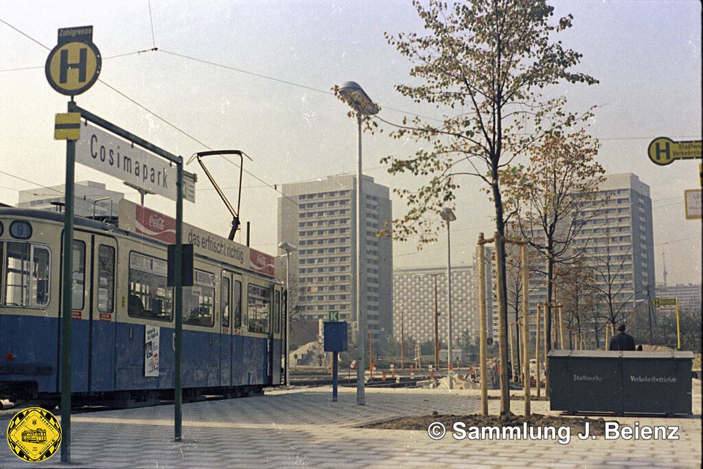 Die Schleife am Cosimapark ist eine recht neue Schleife und eine nur kurz  benutzte Schleife. Sie wurde in ihrer aktiven Zeit von 1970 bis 1980 nie umgebaut und verschwand wieder.