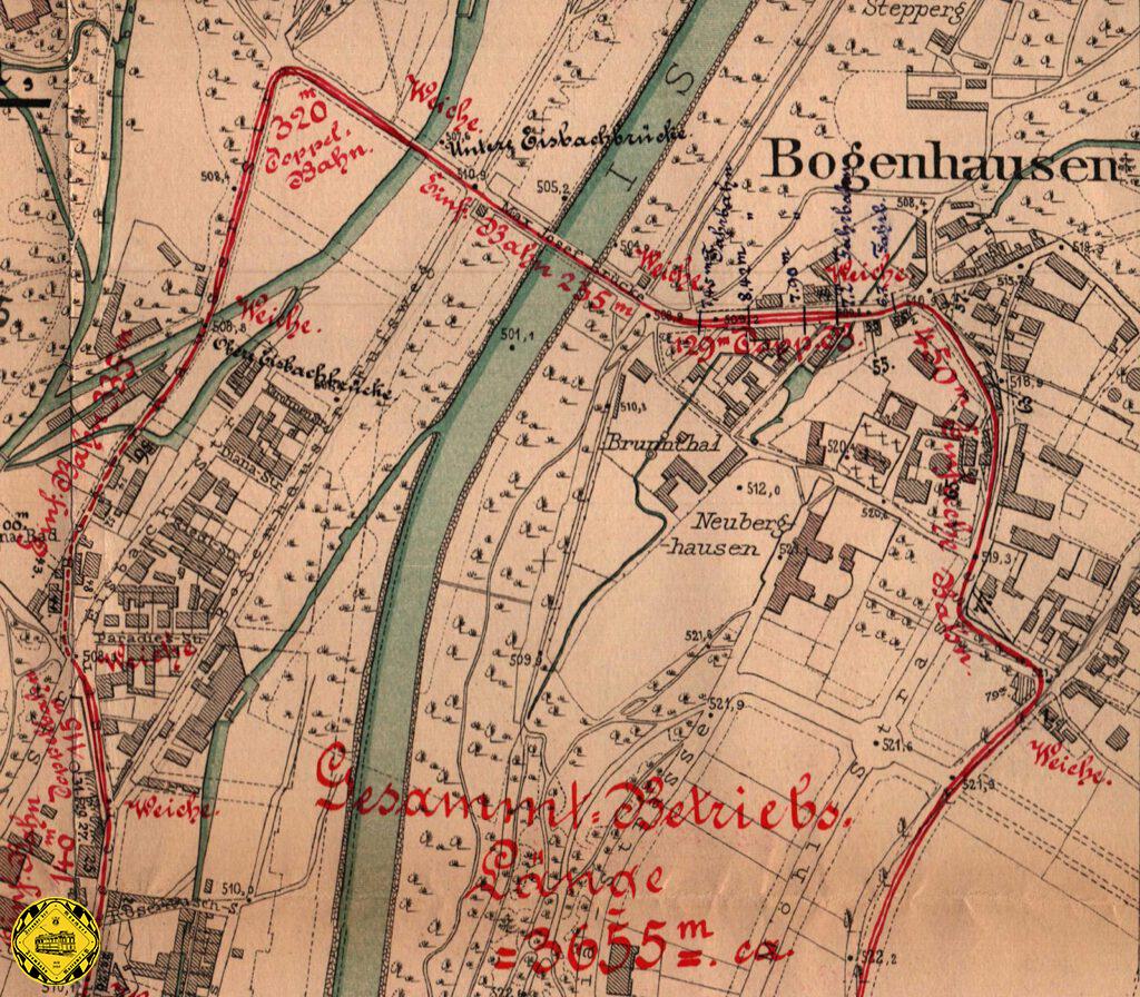 Lange Zeit war nicht der Herkomerplatz das Thema, sondern ein Schleifenschluß von der Isamaningerstraße über die Steigung des Isarufers in der Möhlstraße zwischen der Linie in der Ismaningerstraße und der geplanten Isarparallele in die Montgelasstraße. 