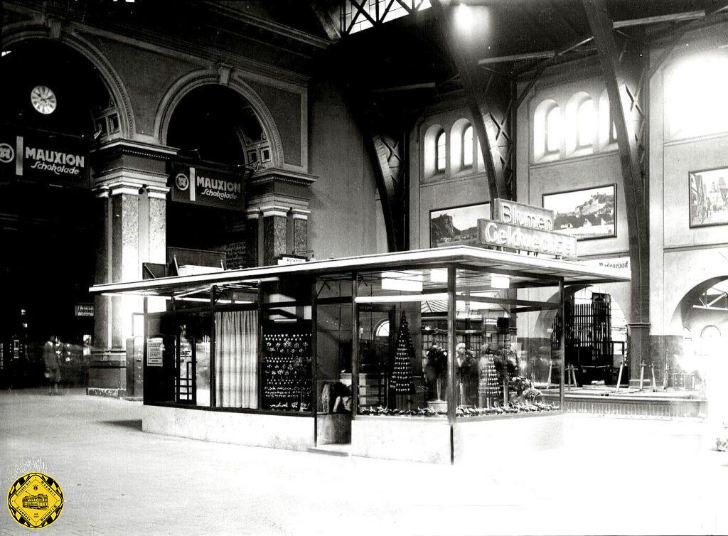 Die Bilderfolge zeigt den Glanz im Inneren des Bahnhofsgebäudes und lässt etwas den damaligen Zeitgeist atmen.