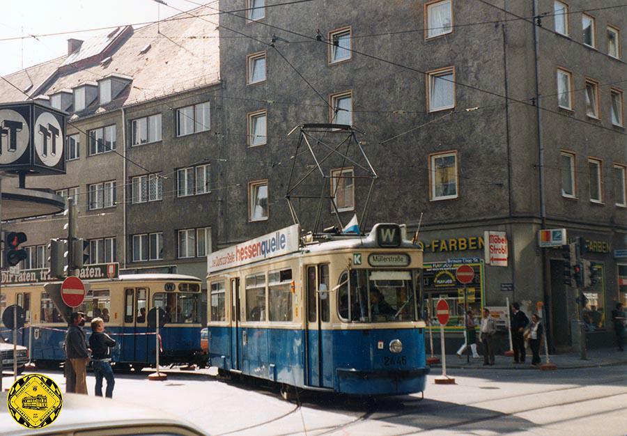 Linie W Wies'n-Linie von 21.09.1957 bis 02.10.1983