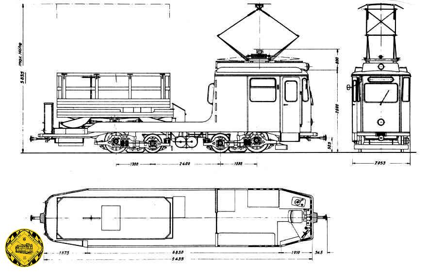 Aus dem Posttriebwagen P 2.8 Nr. 6 wurde der Turmtriebwagen Tu 1.8 Nr 45 1964/65 umgebaut. Ab 1970 in Nr. 2945 umnummeriert, wurde er 1981 ausgemustert.