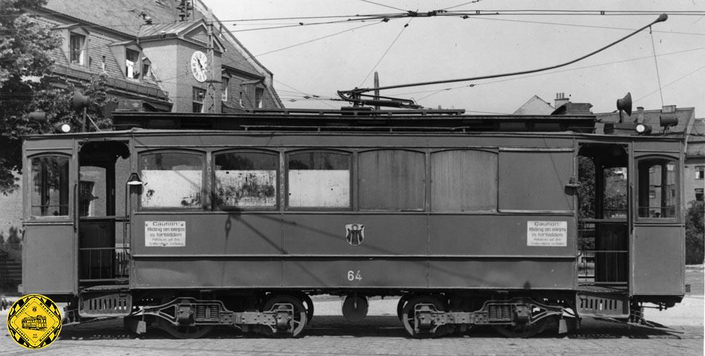 Der A 1.1-Triebwagen Nr. 110 diente der städtischen Tram ab ca. 1925 als Versuchstriebwagen und wurde erst 1934 zum Werkstattwagen W 7.1 mit der Nr. 110, ab 1940 dann mit der Nr. 64 bezeichnet. Ausgemustert wurde er 1956.