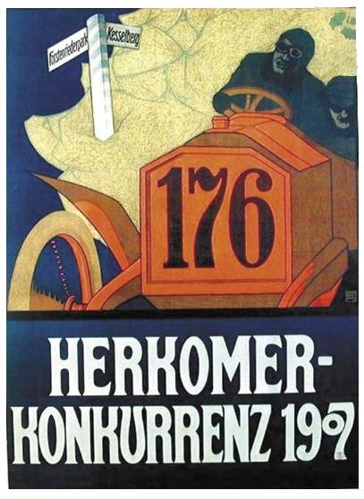 Der Herkomerplatz wurde 1927 nach dem Maler und Bildhauer Sir Hubert Ritter von Herkomer benannt, geboren  26. Mai 1849 in Waal, Königreich Bayern als Hubert Herkomer und gestorben 31. März 1914 in Budleigh Salterton, Vereinigtes Königreich. Vorher hieß der Platz Gebeleplatz.