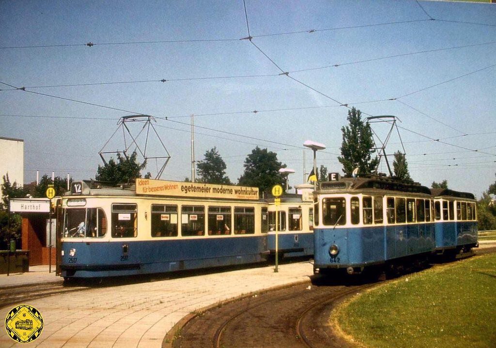 Die Linie 12 bediente den Harthof von 30.05.1976 bis zur Einstellung der Linie & der Schleife am 21.11.1993.
