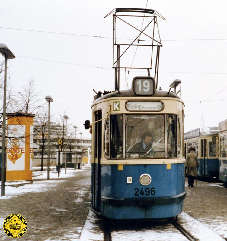 Vom 01.06.1975 bis 19.10.1980 bediente die Linie 19 die Strecke zum Pasinger Marienplatz vom Herkomerplatz aus.