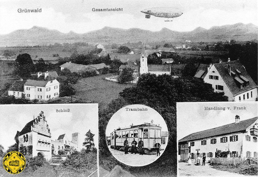 Als 1910 die erste Überlandlinie der Münchner Trambahn Grünwald erreichte, war Grünwald noch ein kleiner Ort mit Dorfcharakter irgendwo im Süden vor der großen Stadt. Natürlich gehörte damals ab 1914 eine anständige Wirtschaft an der Trambahnhaltestelle dazu.