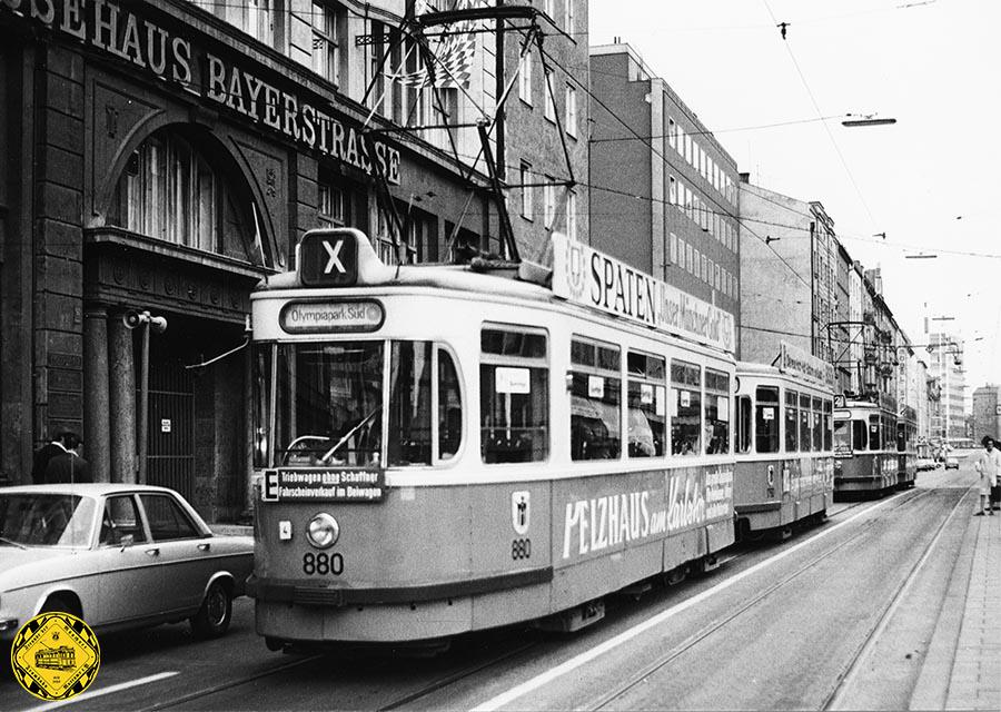Linie X Olympia-Linie 26.08.1972 bis 11.09.1972