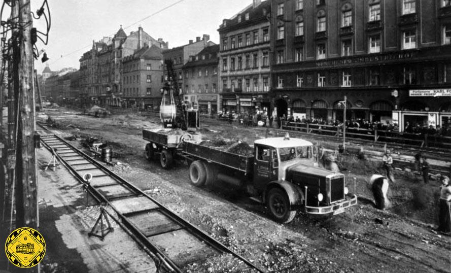 Im Jahr 1939 waren die Bauarbeiten teilweise schon weit fortgeschritten.