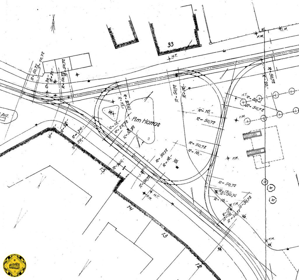 Diese Schleifenlage, ein Kreis mit drei Abgängen, behielt der Harras bis zum Jahr 1927.
