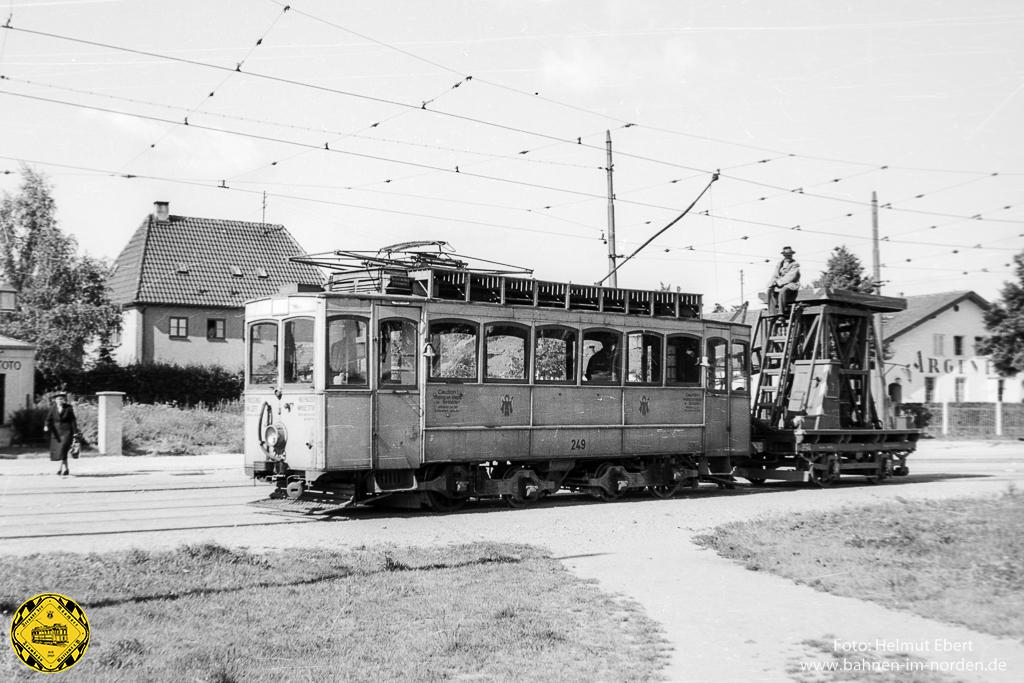 Der erste Münchner Turmtriebwagen wurde 1950 aus dem A 2.2 Triebwagen Nr. 249 umgebaut. 