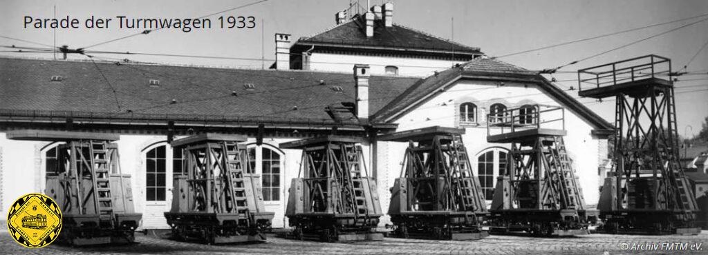 Mit der Einführung des elektrischen Betriebs mit Oberleitungen und dessen Erweiterung ab 1898 wurden auch viele Turmwagen benötigt, um zum einen die Oberleitung aufzuhängen und abzuspannen und zum anderen um die Oberleitungen zu reparieren. 