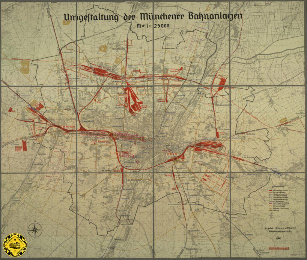 Es wurde eine komplette Umgestaltung der Bahnanlagen in und um München geplant, es wurde begonnen eine S-Bahn zu bauen und ein neuer gigantischer neuer Kuppelbau größer wie alle bisherigen München Bauwerke sollte entstehen.