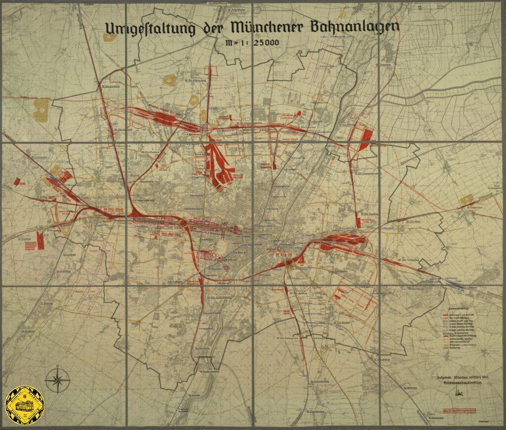 Es wurde eine komplette Umgestaltung der Bahnanlagen in und um München geplant, es wurde begonnen eine S-Bahn zu bauen  und ein neuer gigantischer neuer Kuppelbau größer wie alle bisherigen München Bauwerke sollte entstehen.