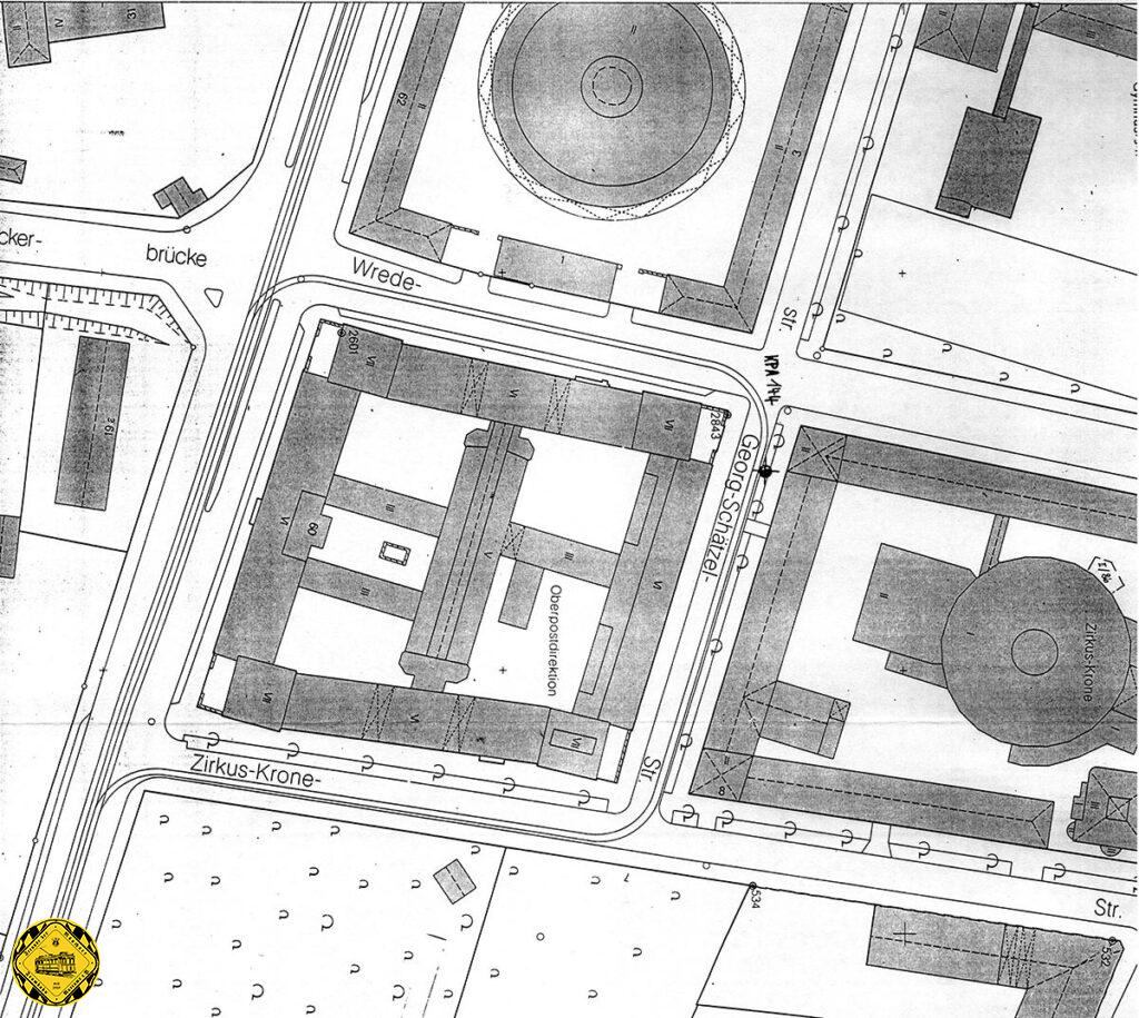 Erst am 29.5.1983 wird die Zirkus-Krone-Schleife aufgelassen mit der Inbetriebnahme der Linie U 1 vom Innsbrucker Ring zum Rotkreuzplatz, da auch die Strecke durch die Arnulfstraße stillgelegt wird.