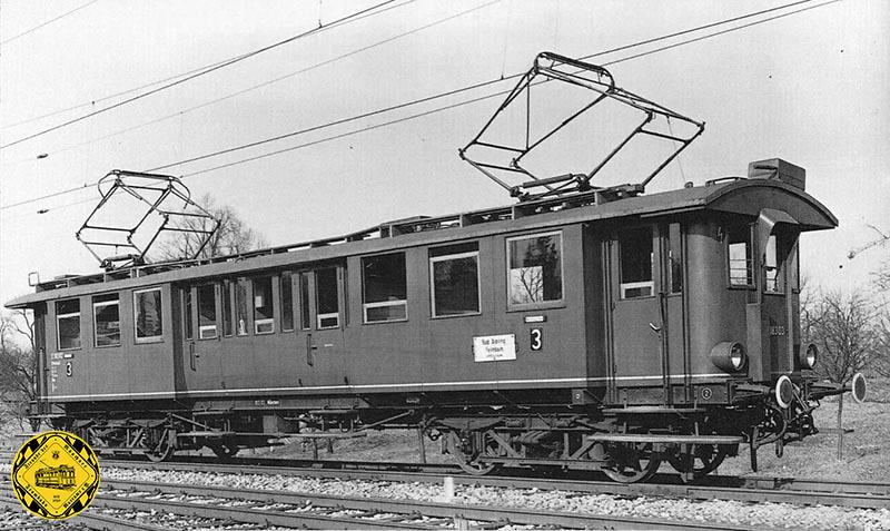 Ab 1899 kamen auf der elektrifizierten Isartalbahn auch Triebwagen der Reihe ET 183-1-5 zum Einsatz.