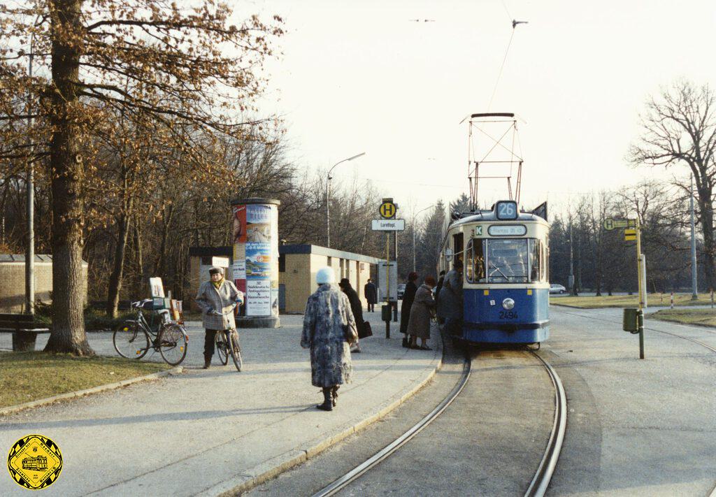 11.03.1984      Harras – Plinganserstraße – Boschetsrieder Straße – Ratzingerplatz – Fürstenried West, nur in der HVZ

15.09.1984      Lorettoplatz – Waldfriedhof – Albert-Roßhaupter-Straße – Harras (- Plinganserstraße – Boschetsrieder Straße – Ratzingerplatz – Fürstenried West)

31.05.1987      Lorettoplatz – Waldfriedhof – Albert-Roßhaupter-Straße – Harras (- Plinganserstraße – Boschetsrieder Straße – Ratzingerplatz – Fürstenried (Neurieder Straße)

29.10.1989      Lorettoplatz – Waldfriedhof – Albert-Roßhaupter-Straße – Harras – Plinganserstraße – Pfeuferstraße – Ganghoferstraße – Kazmairstraße – Westendstraße – Gondrellplatz