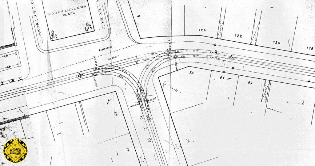 Der Gleisplan vom Hohenzollernplatz