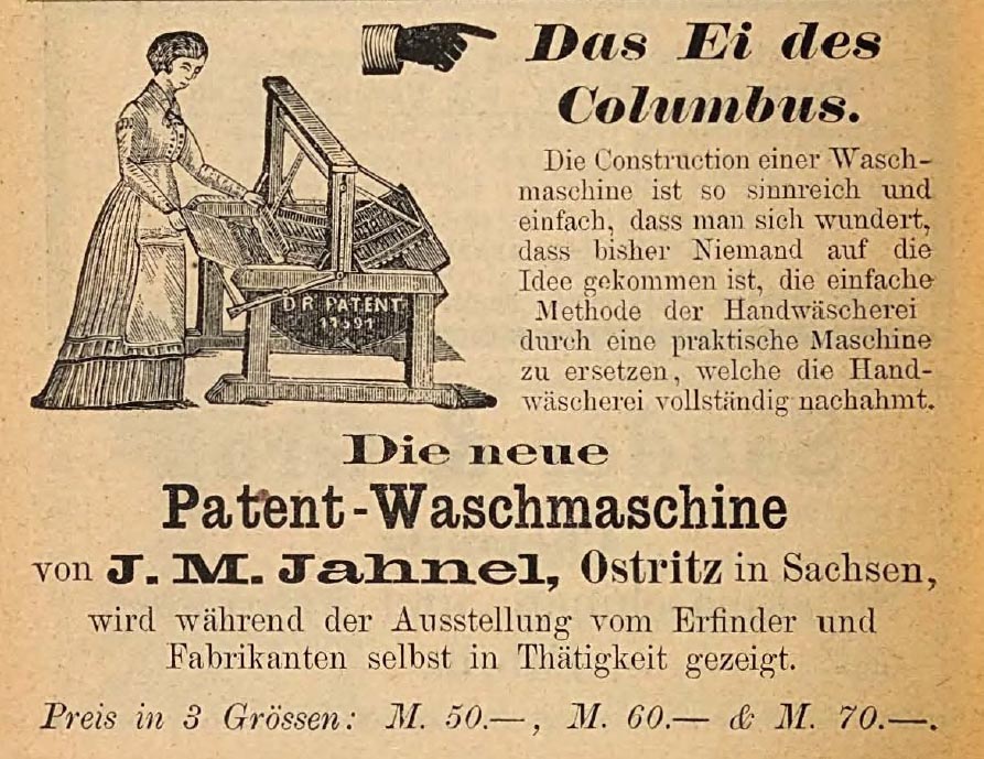 1888 die Patent-Waschmaschine