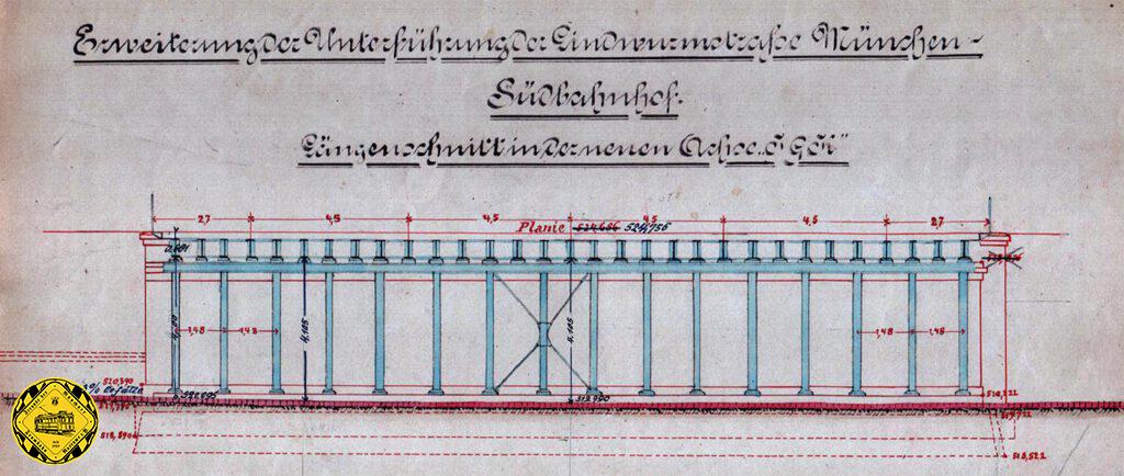 Die Stützpfeiler aus diesen Plänen stehen heute noch exakt so unverändert seit weit über 100 Jahren.