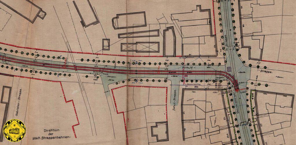 Die Arnulfstraße ist eine relativ neue Planung. Diese Straße hieß früher Salzstraße und endete ungefähr bei der Hackerbrücke. Ursprünglich war hier am Marsfeld, ein frühes Industriegebiet, das in die verschiedenen Militäreinrichtungen mündete. Allerdings gab es schon seit Einrichtung der Ostbahn hier eine Bahnstrecke nach Landshut, die im Bogen vom Bahnhof der Ostbahn, der nördlich des Centralbahnhofs lag, nach Norden führte über weites Feld. Diese Trasse ist heute noch als Straße in jeder zweiten Staumeldung genannt, die Landshuter Allee.