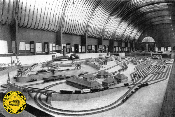 In der Halle 1 gab es eine große Modelleisenbahnanlage. 1925