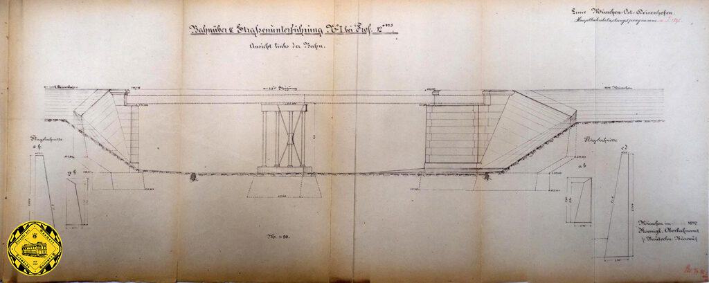 Im Jahr 1897, im Verlauf des Bau der Strecke vom Ostbahnhof nach Deisenhofen, wurde an der Balanstraße eine Unterführung geplant.