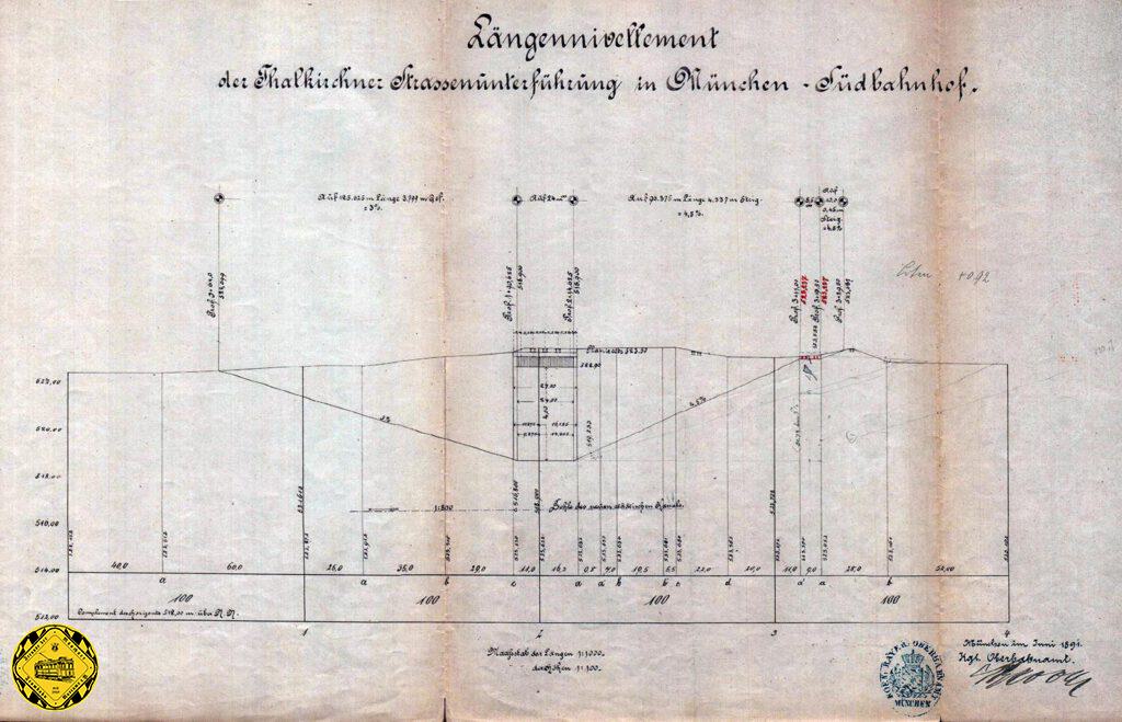 Magistrat der königl. Haupt- und Residenzstadt München.
Betreff: Die Weiterführung der Dreimühlenstraße.
Die beiden Gemeindecollegien haben am 27. Oktober bezw. 5. November
1891 beschlossen: