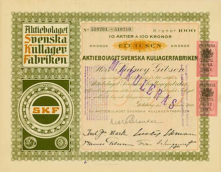 Die Geschichte der SKF in Deutschland beginnt bereits vor der Gründung des schwedischen Mutterkonzerns 1907, nämlich im Jahr 1890 in Schweinfurt