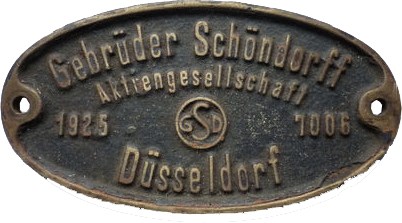 1890 gründeten die Brüder Schöndorff in Düsseldorf ihre Firma Gebrüder Schöndorff und nahmen die Produktion von hölzernen Bettgestellen auf. Daraus entwickelte sich bald die Fabrikation von Inneneinrichtungen für Eisenbahnwaggons.