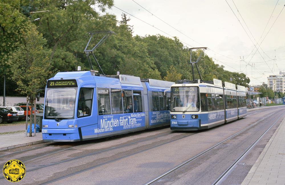 Am 2.September 1997 fotografierte Peter Hübner am Westfriedhof die Bauarbeiten an den neuen Gleisanlagen. Wenig später begann hier wieder der regelmäßige Trambahnverkehr.