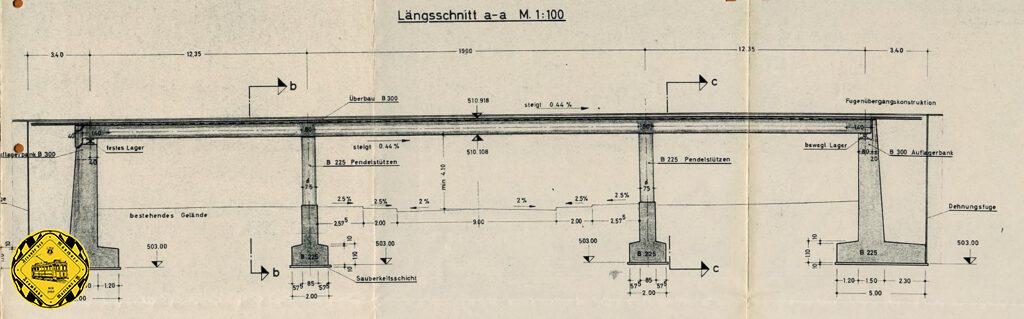 1960 04 28 Querschnitt Bruecke Oberfoehringerstr