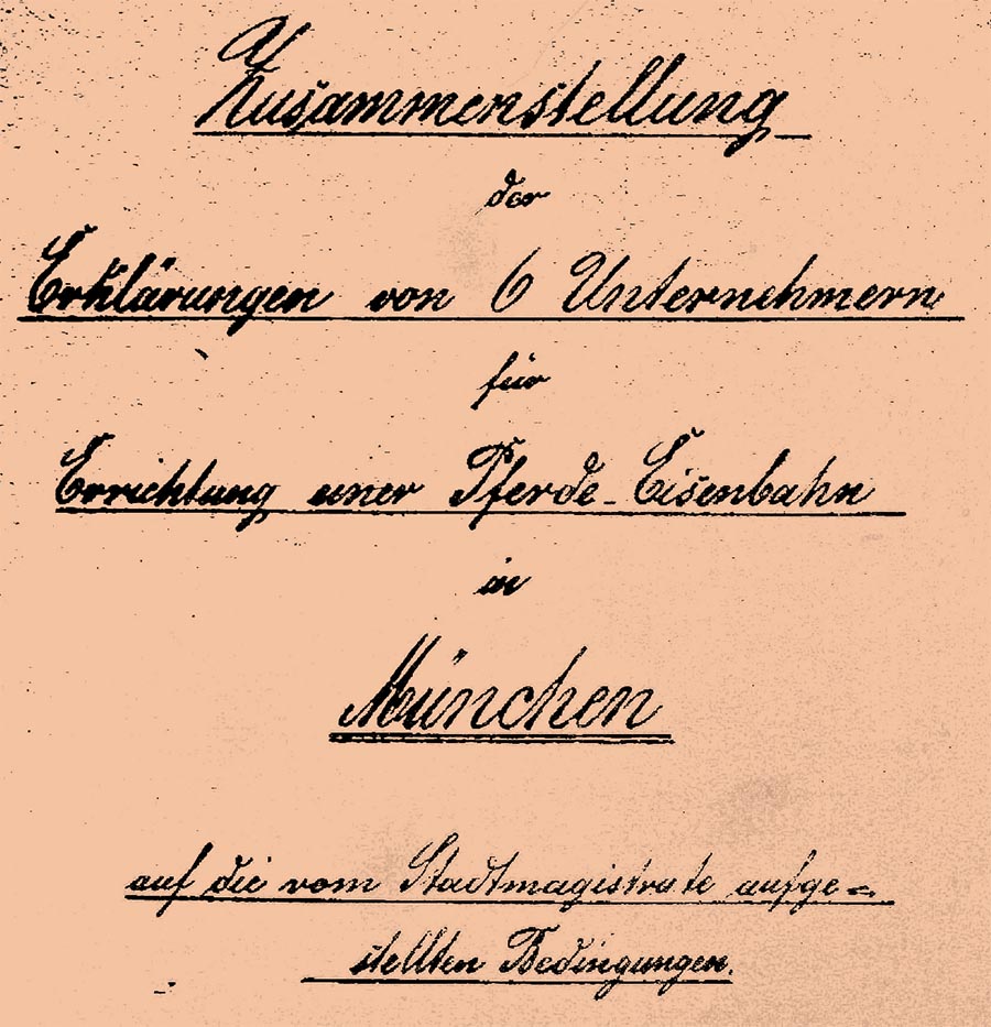 1874 02 27 zusammenstellung erklärung 6 unternehmen zur pferdetramway 1
