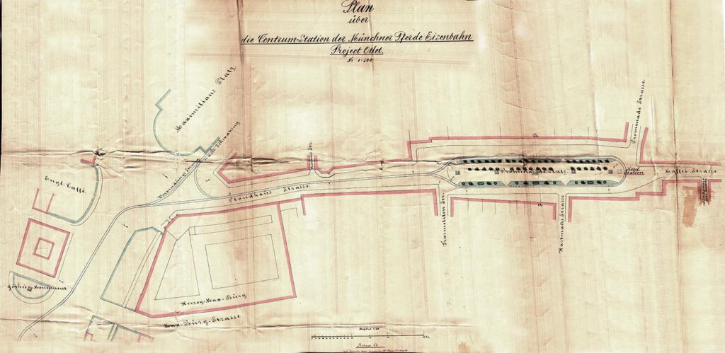 1875 02 20 eingabe plan endstation promenadeplatz pferdebahn low