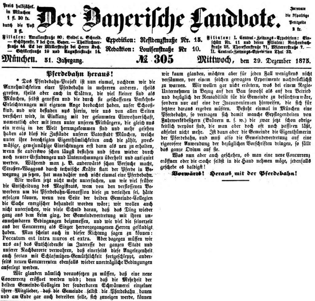 1875 12 29 Heraus mit der Pferdebahn cut